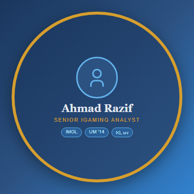 Ahmad Razif bin Mohd Yusof — Senior iGaming Analyst